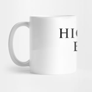 High End Gay (black, small) Mug